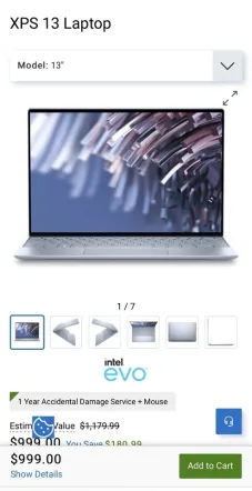 Dell XPS 13 9305 Computers